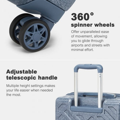 Supercase KSS2495 24-inch blue suitcase – detail view 24