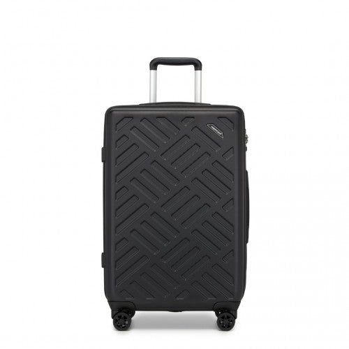 Supercase KSS2495 24-inch black suitcase – detail view 24