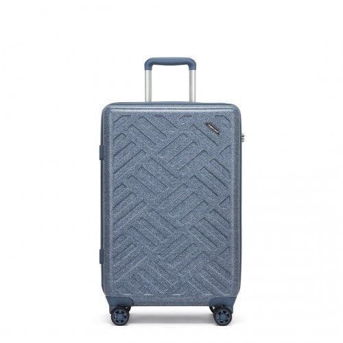 Supercase KSS2495 24-inch blue suitcase – detail view 24