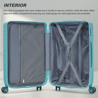 Supercase KSS2495 24-inch blue suitcase – detail view 24