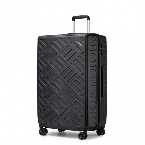 Supercase KSS2495 28-inch black suitcase – detail view 28