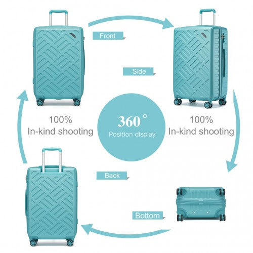 Supercase KSS2495 28-inch blue suitcase – detail view 28