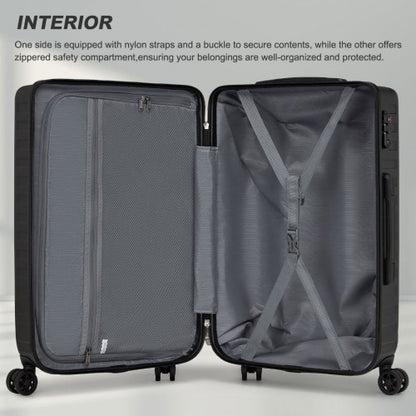 Supercase KSS2495 28-inch black suitcase – detail view 28