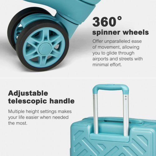 Supercase KSS2495 28-inch blue suitcase – detail view 28