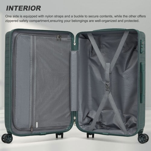 Supercase KSS2495 28-inch green suitcase – detail view 28
