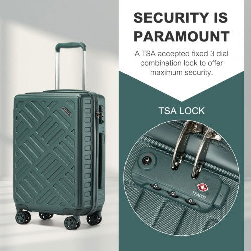 Supercase KSS2495 28-inch green suitcase – detail view 28