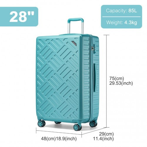 Supercase KSS2495 28-inch blue suitcase – detail view 28