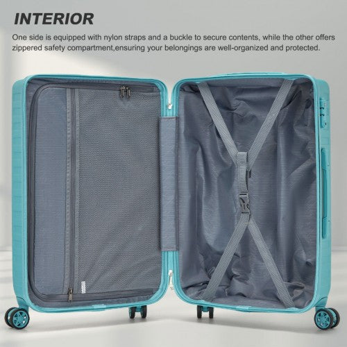 Supercase KSS2495 28-inch blue suitcase – detail view 28