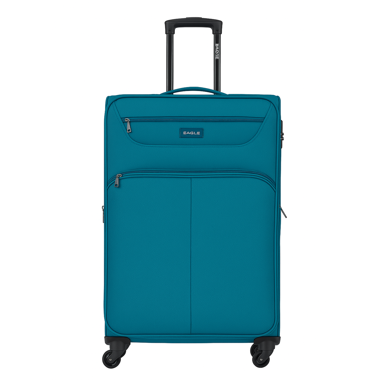 Eagle Super Lightweight 4 Wheels Spinner Soft Shell Expandable Luggage Teal