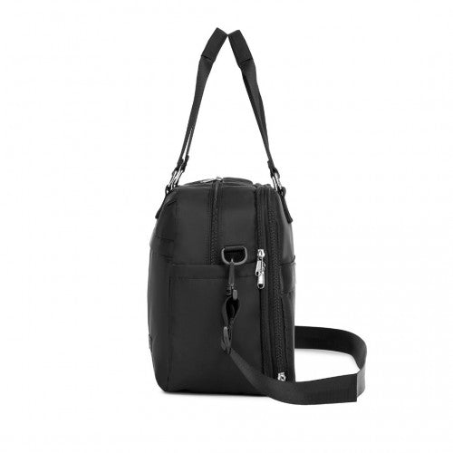 TVK2430 - Kono Multi-functional Travel Bag Large Tote Bag & Duffle Bag with Expandable Compartment and Wet/Dry Pocket - Black