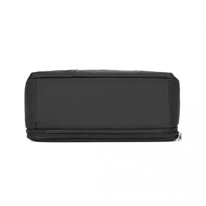TVK2430 - Kono Multi-functional Travel Bag Large Tote Bag & Duffle Bag with Expandable Compartment and Wet/Dry Pocket - Black