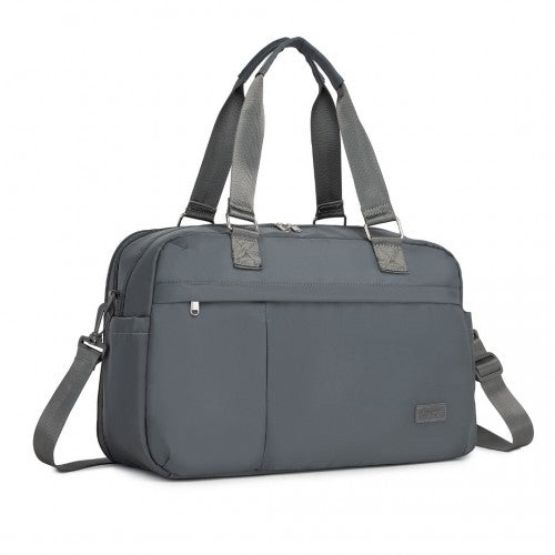 TVK2430 - Kono Multi-functional Travel Bag Large Tote Bag & Duffle Bag with Expandable Compartment and Wet/Dry Pocket - Grey