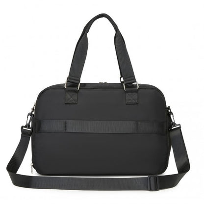 TVK2430 - Kono Multi-functional Travel Bag Large Tote Bag & Duffle Bag with Expandable Compartment and Wet/Dry Pocket - Black