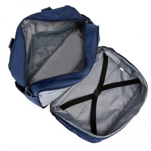 TVK2430 - Kono Multi-functional Travel Bag Large Tote Bag & Duffle Bag with Expandable Compartment and Wet/Dry Pocket - Navy