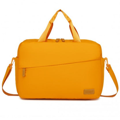 TVK2444 - Kono Water-Resistant Travel Bag with Laptop Sleeve Multi-Functional Tote for Business and Weekend Large Capacity for Men and Women - Yellow