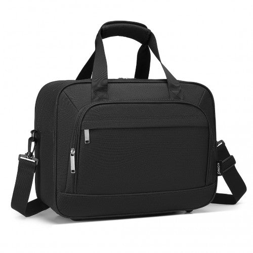 TVK2456 - Kono Water-Resistant Carry-On Cabin Bag with Laptop Compartment for Business Weekend & Daily Use - Black