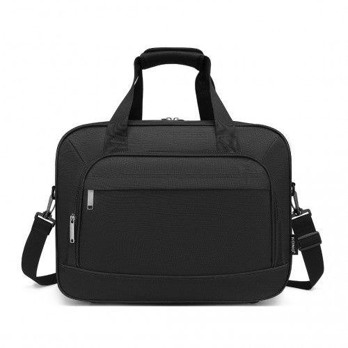TVK2456 - Kono Water-Resistant Carry-On Cabin Bag with Laptop Compartment for Business Weekend & Daily Use - Black