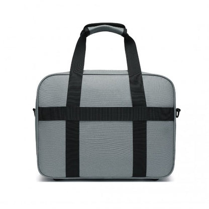 TVK2456 - Kono Water-Resistant Carry-On Cabin Bag with Laptop Compartment for Business Weekend & Daily Use - Grey