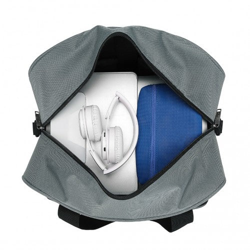 TVK2456 - Kono Water-Resistant Carry-On Cabin Bag with Laptop Compartment for Business Weekend & Daily Use - Grey