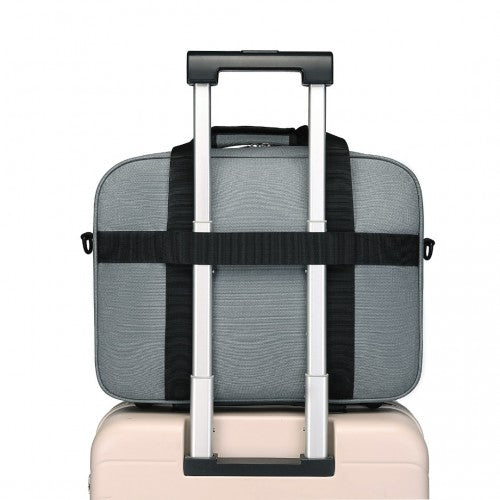 TVK2456 - Kono Water-Resistant Carry-On Cabin Bag with Laptop Compartment for Business Weekend & Daily Use - Grey