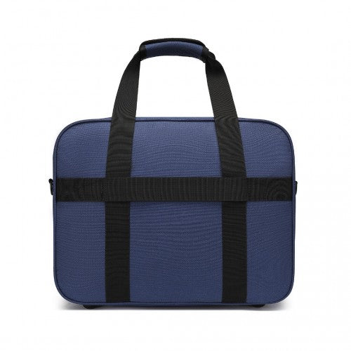 TVK2456 - Kono Water-Resistant Carry-On Cabin Bag with Laptop Compartment for Business Weekend & Daily Use - Navy