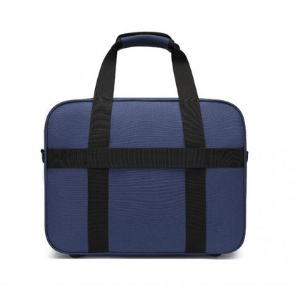 TVK2456 - Kono Water-Resistant Carry-On Cabin Bag with Laptop Compartment for Business Weekend & Daily Use - Navy