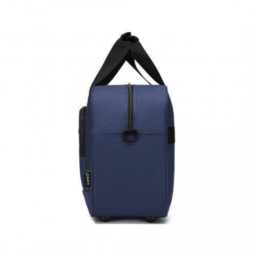 TVK2456 - Kono Water-Resistant Carry-On Cabin Bag with Laptop Compartment for Business Weekend & Daily Use - Navy