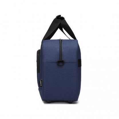 TVK2456 - Kono Water-Resistant Carry-On Cabin Bag with Laptop Compartment for Business Weekend & Daily Use - Navy