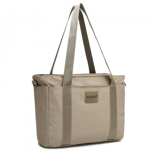 Kono TVK2515 khaki crossbody bag – front view