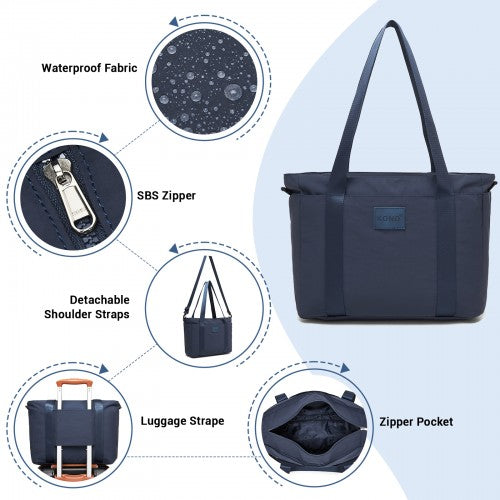 Kono TVK2515 navy crossbody bag – detail view 7
