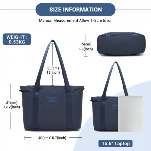 Kono TVK2515 navy crossbody bag – detail view 6