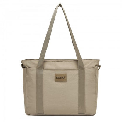 Kono TVK2515 khaki crossbody bag – side view