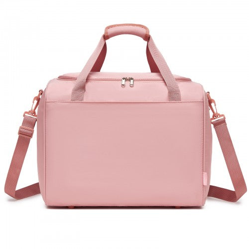 TVK2521 - Kono Compact and Lightweight 40×30×20 Personal-Item Travel Bag - U-Zip Wide Opening And Trolley Sleeve - Nude