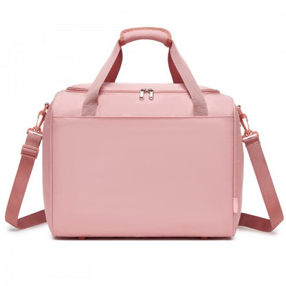 TVK2521 - Kono Compact and Lightweight 40×30×20 Personal-Item Travel Bag - U-Zip Wide Opening And Trolley Sleeve - Nude