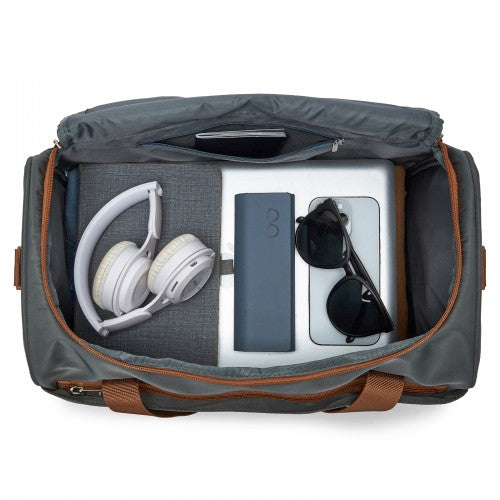 Kono TVK2521 40×30×20 cm grey and brown travel bag – detail view 9