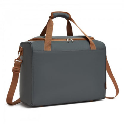 Kono TVK2521 40×30×20 cm grey and brown travel bag – front view