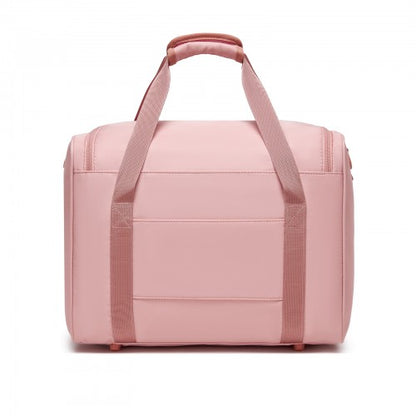 TVK2521 - Kono Compact and Lightweight 40×30×20 Personal-Item Travel Bag - U-Zip Wide Opening And Trolley Sleeve - Nude