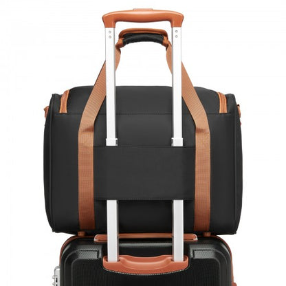 Kono TVK2521 40×30×20 cm black and brown travel bag – detail view 10