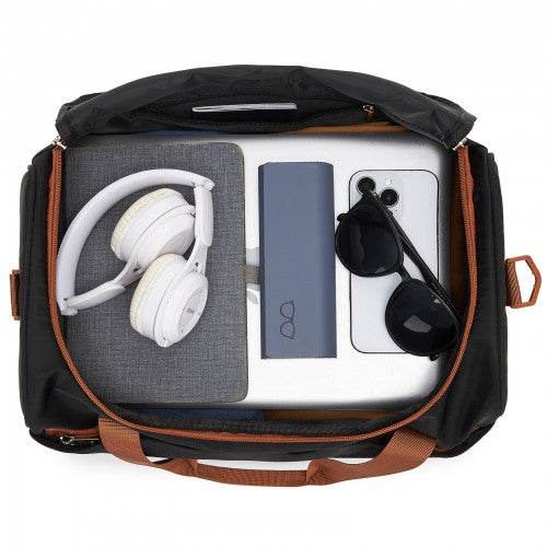 Kono TVK2521 40×30×20 cm black and brown travel bag – detail view 9