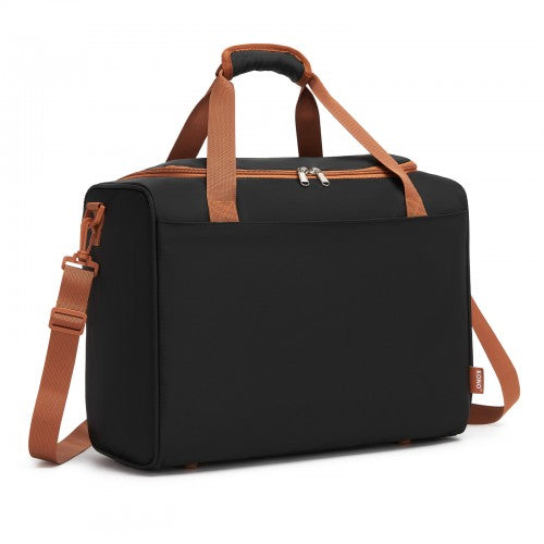Kono TVK2521 40×30×20 cm black and brown travel bag – front view