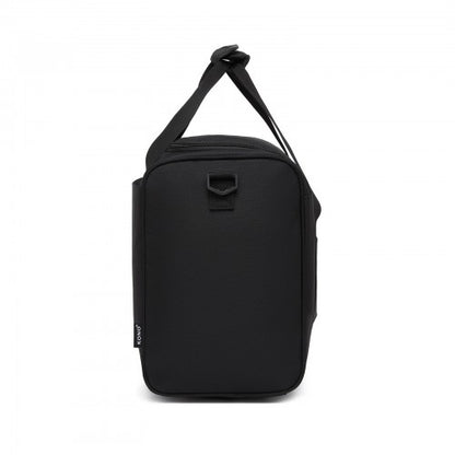 TVK2526 - Kono Spacious Airline-Approved Cabin Travel Duffel (40×30×20 cm) - Roomy Weekender with U-Zip Opening - Black