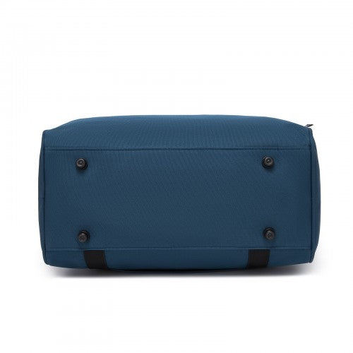 TVK2526 - Kono Spacious Airline-Approved Cabin Travel Duffel (40×30×20 cm) - Roomy Weekender with U-Zip Opening - Navy