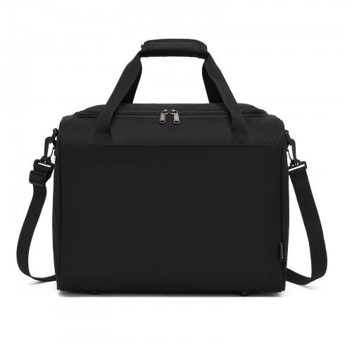 TVK2526 - Kono Spacious Airline-Approved Cabin Travel Duffel (40×30×20 cm) - Roomy Weekender with U-Zip Opening - Black