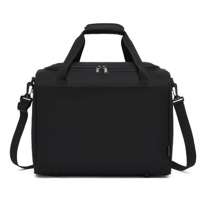 TVK2526 - Kono Spacious Airline-Approved Cabin Travel Duffel (40×30×20 cm) - Roomy Weekender with U-Zip Opening - Black