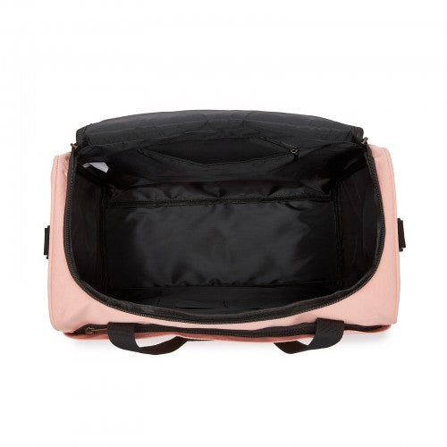 TVK2526 - Kono Spacious Airline-Approved Cabin Travel Duffel (40×30×20 cm) - Roomy Weekender with U-Zip Opening - Pink