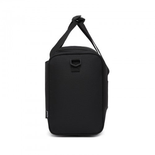 TVK2526 - Kono Spacious Airline-Approved Cabin Travel Duffel (40×30×20 cm) - Roomy Weekender with U-Zip Opening - Black