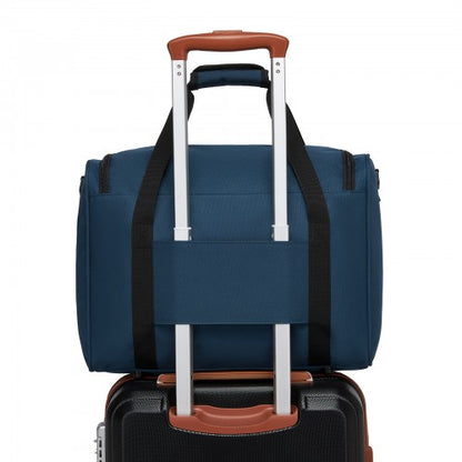 TVK2526 - Kono Spacious Airline-Approved Cabin Travel Duffel (40×30×20 cm) - Roomy Weekender with U-Zip Opening - Navy