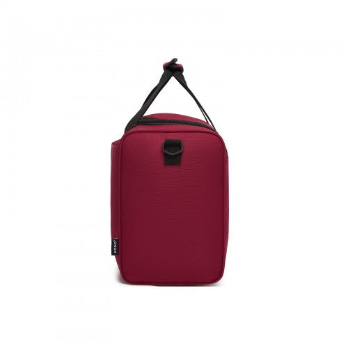 TVK2526 - Kono Spacious Airline-Approved Cabin Travel Duffel (40×30×20 cm) - Roomy Weekender with U-Zip Opening - Burgundy