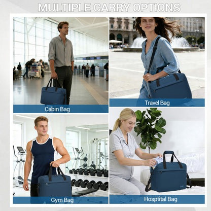 Kono TVK2560 40×30×20 cm navy travel bag – detail view 11