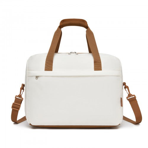 Kono TVK2569 40×30×20 cm beige and brown travel bag – side view
